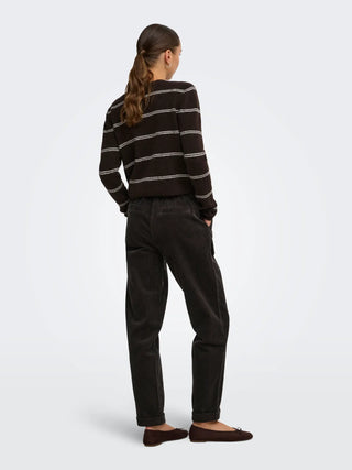 JACQUELINE DE YONG SHIRAZ PANTALONE IN VELLUTO A COSTINE 15376602 CLT