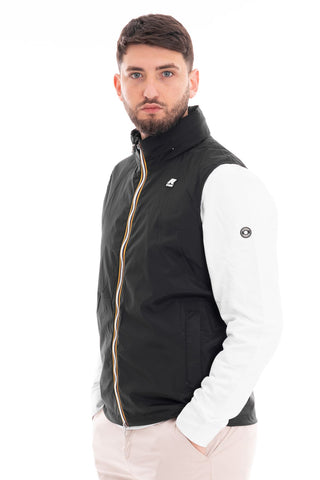 K-WAY SLEEVELESS JACKET VALEN STRETCH NYLON JERSEY MEN K3131JW USY