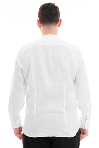 MARKUP CAMICIA MANICA LUNGA COREANA 100% LINO MK13002 BNC