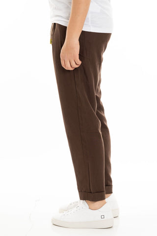 LORD PARTENOPEI LINEN TROUSERS PANTAM24-MOR