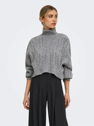 ONLY MAGLIONE HILDE A COLLO ALTO INTRECCIATO 15375336 MGM