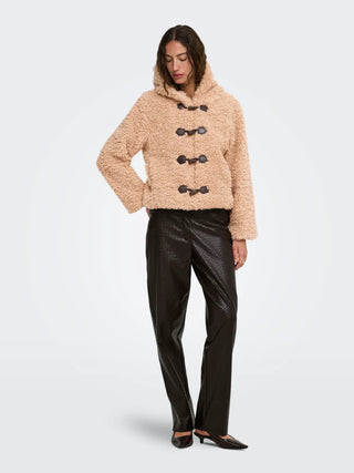 ONLY GIUBBOTTO EIRA CON EFFETTO TEDDY DUFFLE E CAPPUCCIO 15373881 CSD
