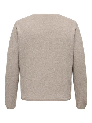 ONLY CARMAKOMA LOYAL PULLOVER GIROCOLLO 15371187 BGE