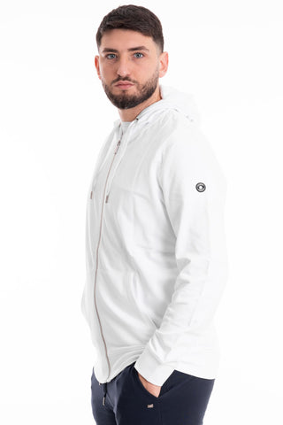 MARKUP FELPA CON CAPPUCCIO E ZIP MK12002 BNC