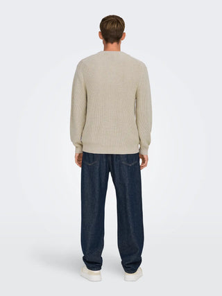 ONLY&SONS ROSU MAGLIONE EFFETTO LAVATO 22031545 SVL