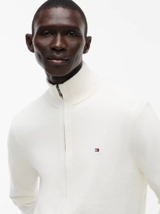 TOMMY HILFIGER PIMA ORG MAGLIONE CON ZIP MW28049 Z00
