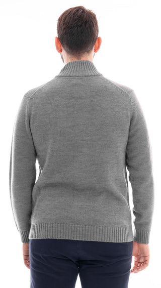MARKUP MEN'S HIGH NECK CARDIGAN WITH BUTTONS MK790044 GMN