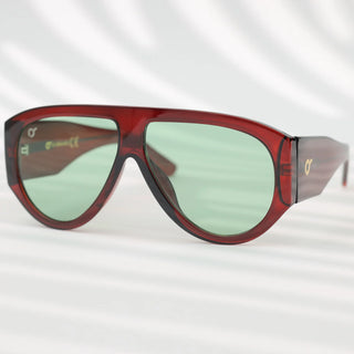 OS SUNGLASSES OCCHIALI DA SOLE VENEZIA VINO LENTE VERDE OS2052-C04