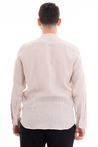 MARKUP CAMICIA MANICA LUNGA COREANA 100% LINO MK13002 CRD