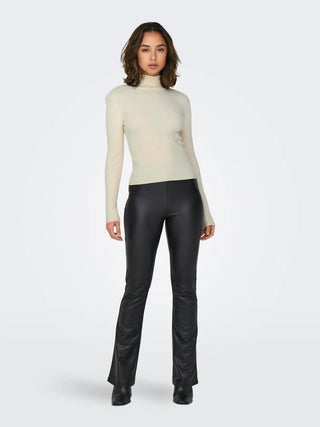 JACQUELINE DE YONG PLUM HIGH NECK SWEATER WOMEN 15328328 EGG