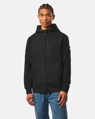 WEEKEND OFFENDER FELPA CON ZIP E CAPPUCCIO HD3B01 WINTON BLK