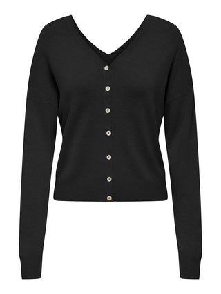 JACQUELINE DE YONG BASIC V-NECK CARDIGAN WOMEN 15328329 BLK