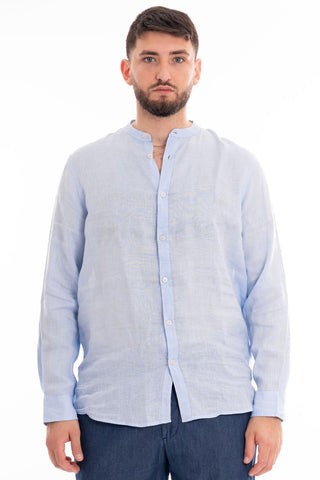 MARKUP KOREAN LONG SLEEVE SHIRT 100% LINEN MK13002 CLE