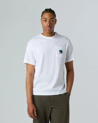 THE NORTH FACE T-SHIRT MOUNTAIN LOGO RELAXED UOMO UOMO NF0A8E3MFN4