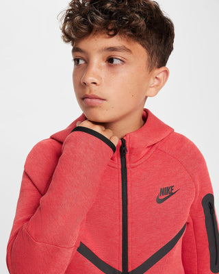 NIKE FELPA TECH  CON CAPPUCCIO E LOGO UNISEX JR HV5867 672