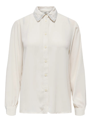 JACQUELINE DE YONG YAYA CAMICIA CON DETTAGLI ARGENTO SUL COLLETTO 15336885 CLD
