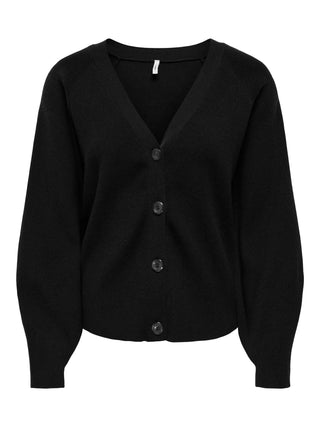ONLY CARDIGAN SITERI CON SCOLLATURA A 4 BOTTONI 15374994 BLK