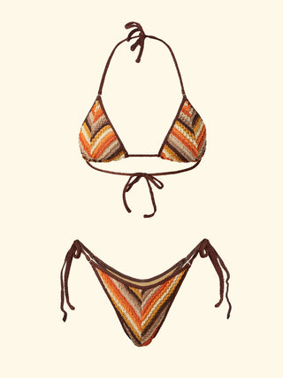 FK Bikini Donna F**K Triangolo Alto con Slip Regolabile SW0751BN
