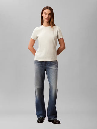 CALVIN KLEIN JEANS T-SHIRT MONOGRAM CREW TEE CK DONNA LV047B224G P4P