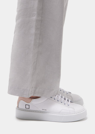 DATE SNEAKER SFERA CALF WHITE-PINK DONNA W997-SF-CA-WP