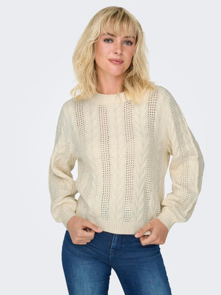 ONLY RUBINA CREW NECK SWEATER WOMEN 15317515 WLT
