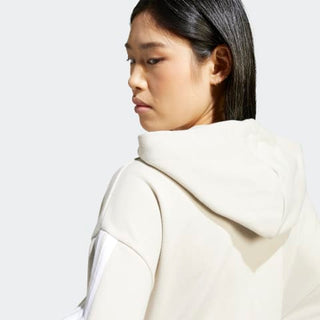 ADIDAS FELPA ZIP E CAPPUCCIO 3 STRISCE CON LOGO DONNA JW1821