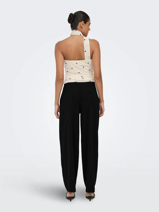 JACQUELINE DE YONG EGGO PANTALONI CON CINTURA 15360117 BLK