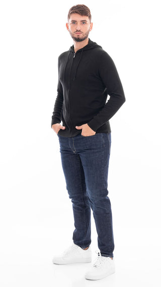 MARKUP MEN'S ZIP-UP HOODIE MK790126 BLACK