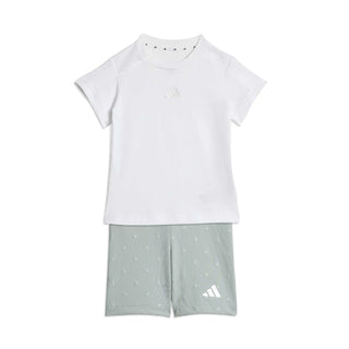 ADIDAS COMPLETO T-SHIRT E BERMUDA CON STRISCE KB7050