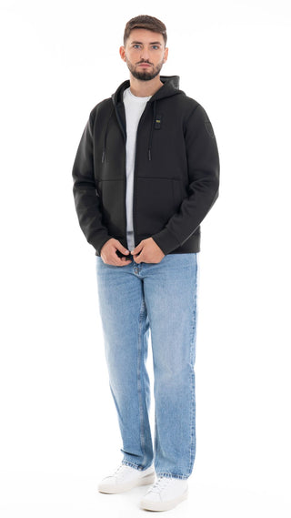 BLAUER FELPA COLBY IN TESSUTO TECNICO CON CAPPUCCIO UOMO BLUF02325 004745 999