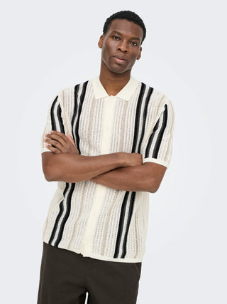 ONLY&SONS LEON CAMICIA RIGATA A MAGLIA 22036679 CLD