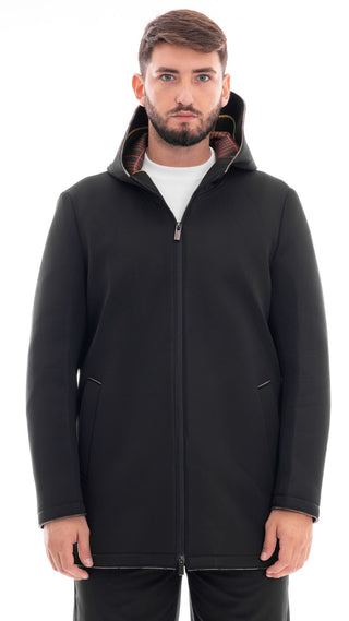MARKUP PARKA LUNGO TWILL IN TESSUTO TECNICO UOMO MK794623 NER