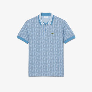 LACOSTE POLO DAL TAGLIO CLASSICO IN JACQUARD CON MONOGRAMMA UOMO DH1417 1QI