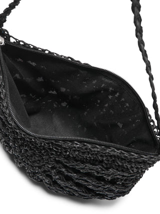 ONLY WOMEN'S SCARLETT BEACH PAPER CROSSBODY BEACH BAG 15313244 BLK