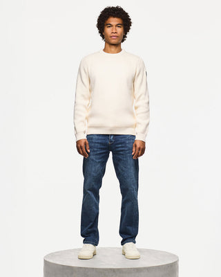 WEEKEND OFFENDER MAGLIONE IN LANA GIROCOLLO CON PATCH SU MANICA KW3A04 MORELLO IVO