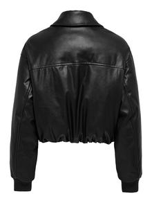 ONLY BOMBER CROP IN ECOPELLE MARIE 15349548 BLK