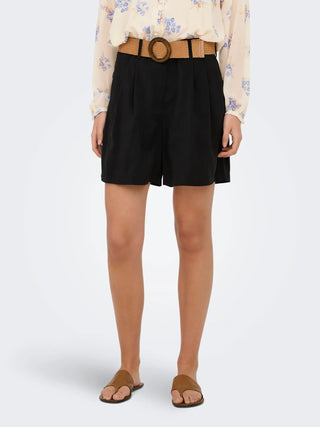 ONLY IBIZA PANTALONCINI CORTI CON CINTURA 15370298 BLK