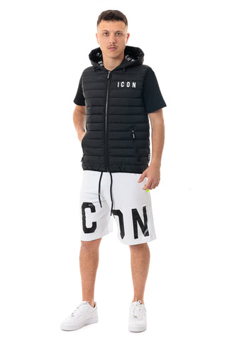 ICON HOODED VEST ICON S2S5J001 BLACK