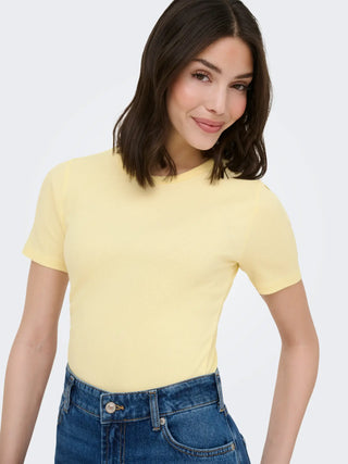 JACQUELINE DE YONG LUCKY T-SHIRT GIROCOLLO 15352288 PYW