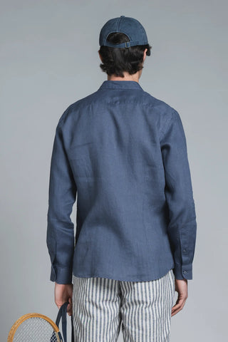 IMPURE CAMICIA CON COLLO FRANCESE UOMO 100% LINO RILEY LIN139