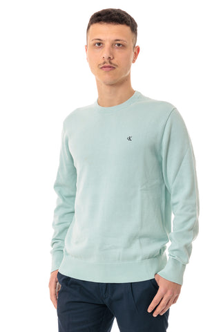 CALVIN KLEIN JEANS MAGLIONE SMOOTH COTTON CON LOGO UOMO LVO40LM300 PCT