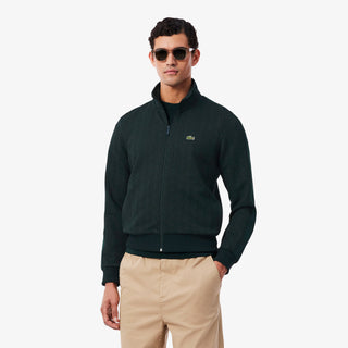 LACOSTE GIACCA DELLA TUTA IN JACQUARD CON ZIP PARIS UOMO SH1368 SPU
