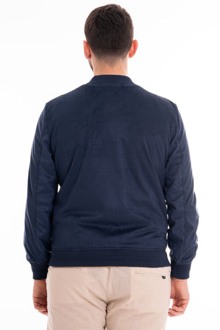 MARKUP PERFORATED DAINETTO BOMBER MK694008 BLUE