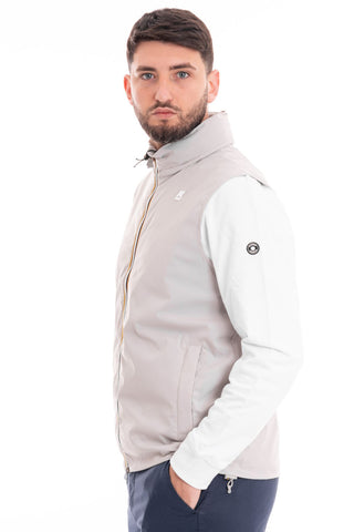 K-WAY SLEEVELESS JACKET VALEN STRETCH NYLON JERSEY MEN K3131JW 634