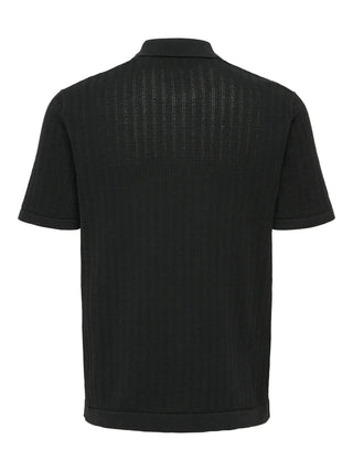 ONLY&SONS MOON POLO UOMO 22032760 BLK