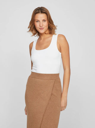 VILA T-SHIRT KENZA SMANICATA CON SCOLLO A U 14089092 OLS