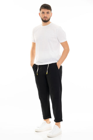 LORD PARTENOPEI LINEN TROUSERS PANTAM24-NER