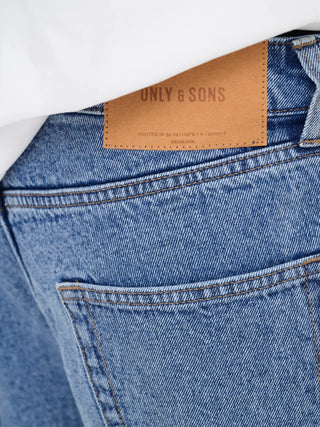 ONLY&SONS FIVE BERMUDA BAGGY IN DENIM 22029893 MBD