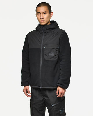 WEEKEND OFFENDER FELPAM FRUSCIANTE FULL ZIP E CAPPUCCIO CON TASCHINO UOMO HD3A15 FRUSCIANTE BLK