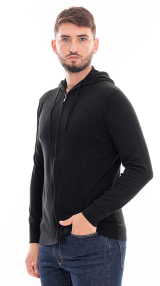 MARKUP MEN'S ZIP-UP HOODIE MK790126 BLACK